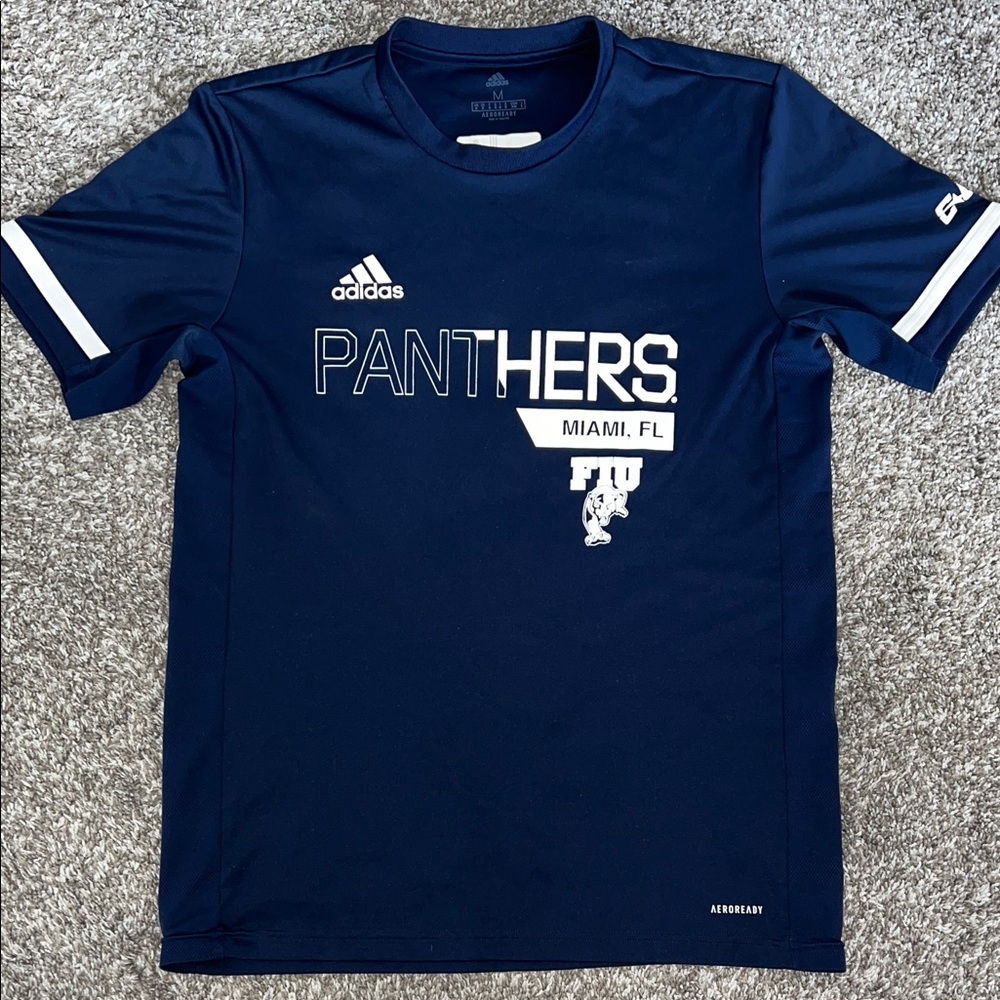 adidas Navy Panthers MIAMI, FL Performance Tee